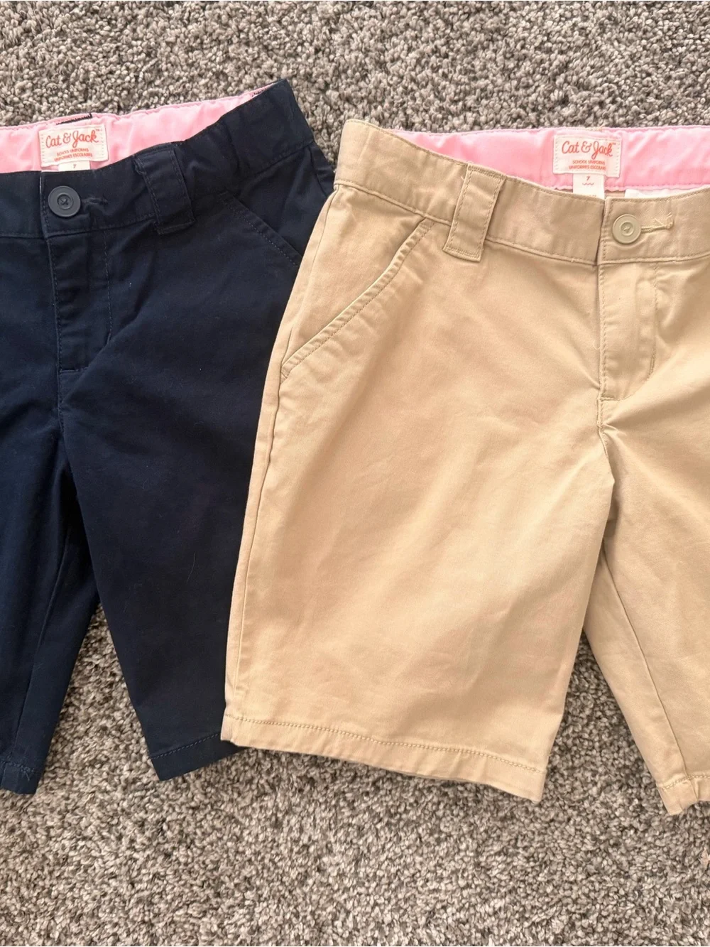 Cat & Jack Navy and Khaki Kids' Shorts Set